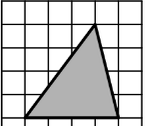 A triangle on a grid