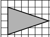 A triangle on a grid